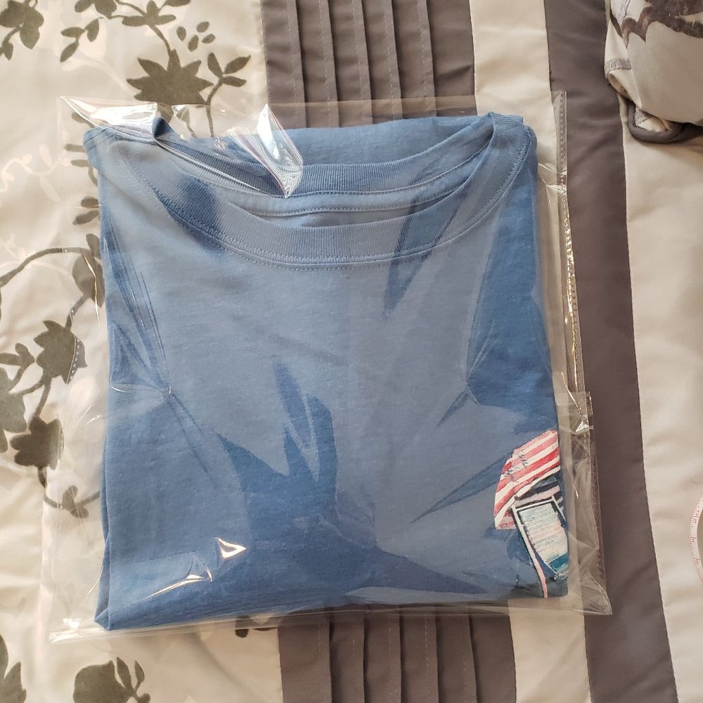 Caribbean Lt. Blue Beach T-Shirt - Picture 6 of 6